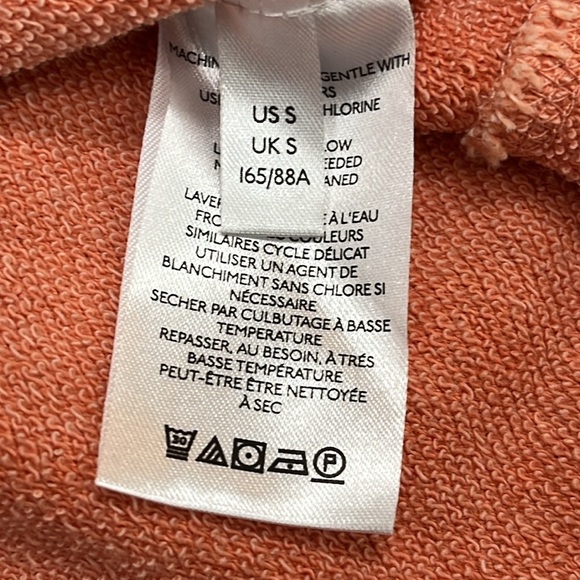 Pilcro By Anthropologie Coral Donna Tunic Pullover Sweatshirt Slouchy Easy Sz S - Picture 11 of 13